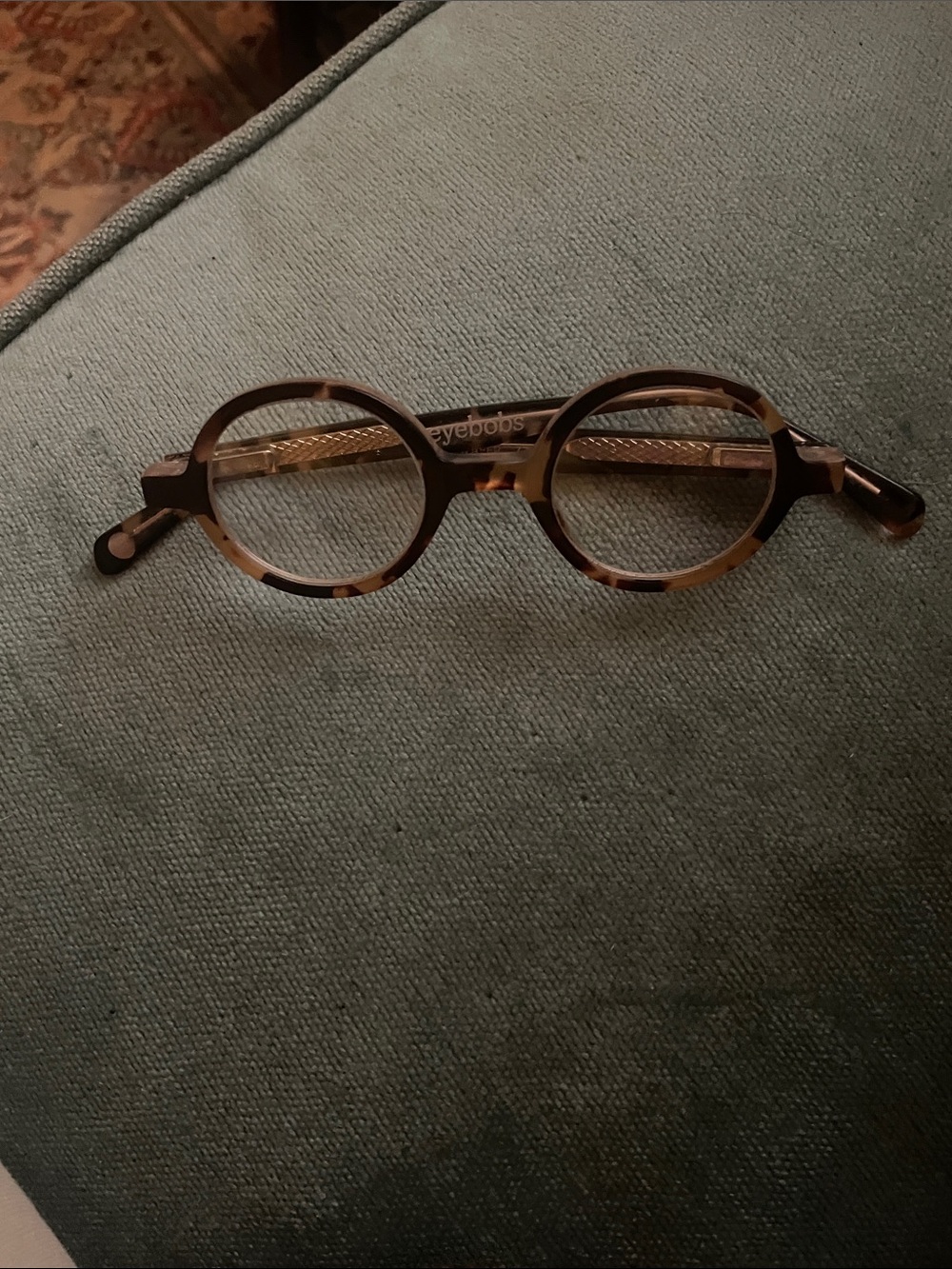 Eyebobs Round Tortoise Pattern Glasses - Brown/Black readers
